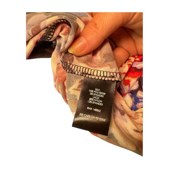 Torrid Floral Lace Midi Dress – Size 0 – NWT - Picture 5 of 5